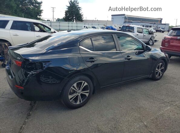 3N1AB8CV3MY288468 2021 NISSAN SENTRA Black Trasero derecho