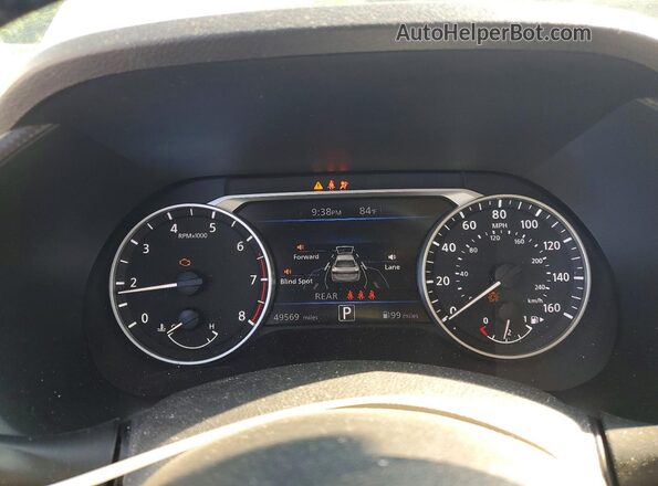 3N1AB8CV3MY291404 2021 NISSAN SENTRA Silver Вид щитка приладів