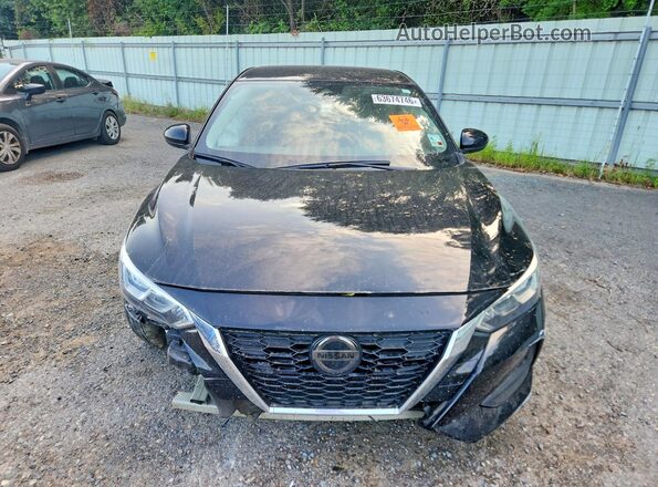 3N1AB8CV3MY306967 2021 NISSAN SENTRA Black Widok z przodu