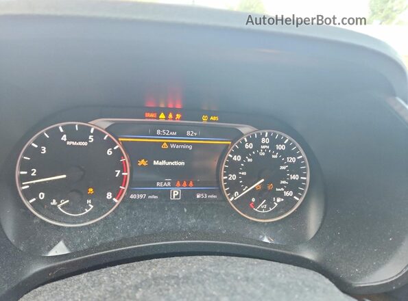 3N1AB8CV3MY306967 2021 NISSAN SENTRA Black Widok zestawu wskaźników