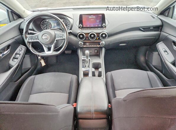 3N1AB8CV3MY312140 2021 NISSAN SENTRA White Widok deski rozdzielczej