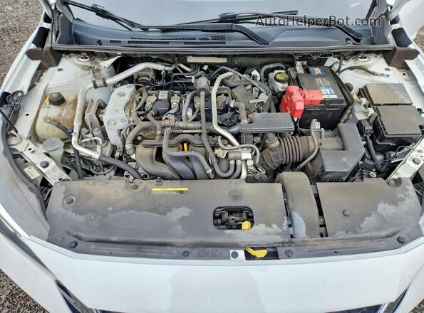 3N1AB8CV3MY312140 2021 NISSAN SENTRA White Widok wnętrza z tyłu