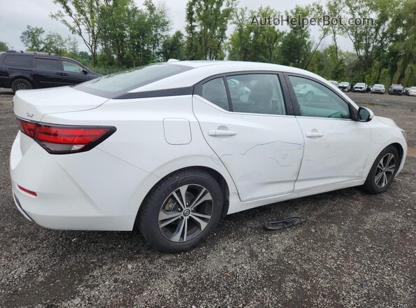 3N1AB8CV3MY312140 2021 NISSAN SENTRA White Widok wnętrza 360 stopni