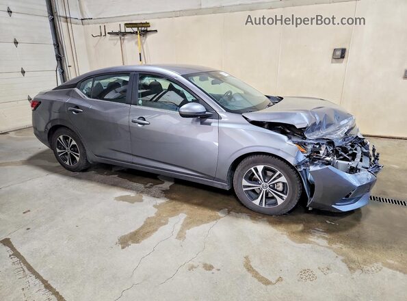 3N1AB8CV3PY229358 2023 NISSAN SENTRA Gray Widok wnętrza z przodu