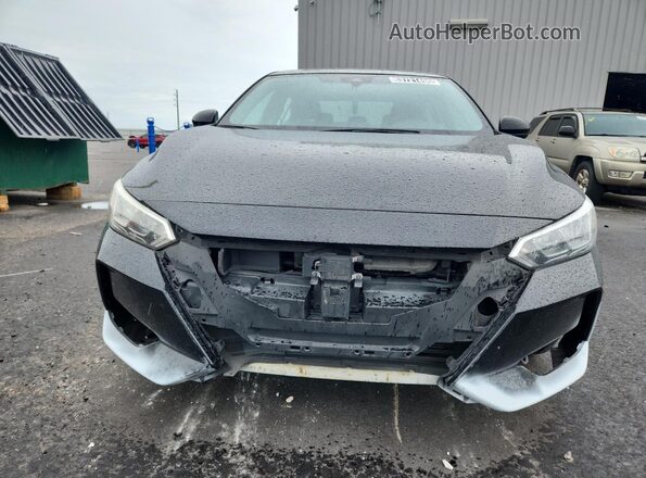 3N1AB8CV3PY248640 2023 NISSAN SENTRA Black Widok naklejki z numerem VIN