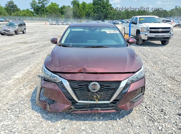 3N1AB8CV3PY272386 2023 NISSAN SENTRA Maroon Vista frontal
