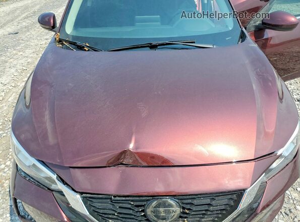 3N1AB8CV3PY272386 2023 NISSAN SENTRA Maroon Vista interior trasera