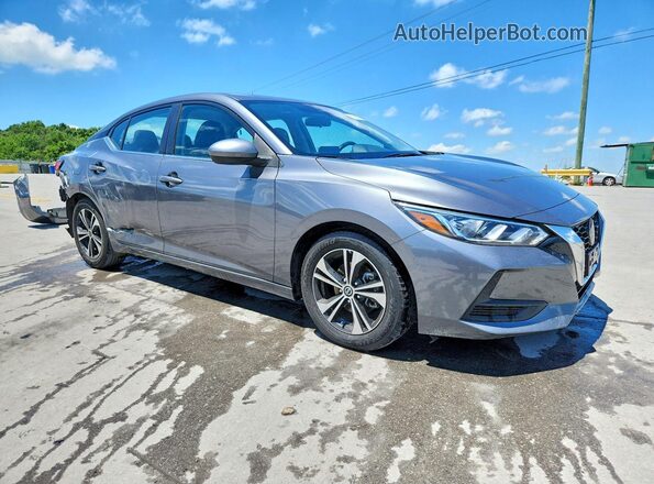 3N1AB8CV3PY310473 2023 NISSAN SENTRA Серый Передняя правая четверть