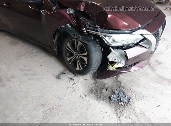 3N1AB8CV3PY325247 2023 NISSAN SENTRA Maroon Widok z przodu