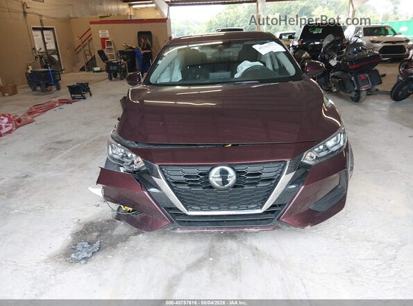 3N1AB8CV3PY325247 2023 NISSAN SENTRA Maroon Widok zestawu wskaźników
