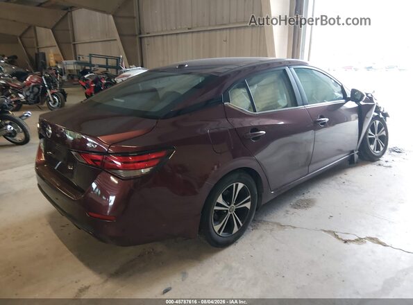 3N1AB8CV3PY325247 2023 NISSAN SENTRA Maroon Tył prawy