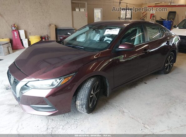 3N1AB8CV3PY325247 2023 NISSAN SENTRA Maroon Przód lewy