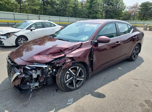 3N1AB8CV3RY205368 2024 NISSAN SENTRA Red Панорамний вид салону 360°