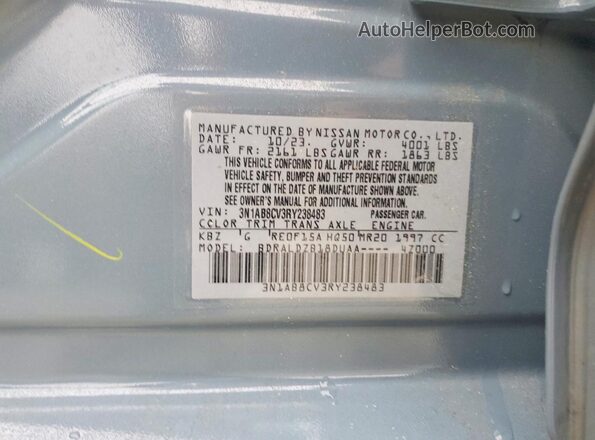 3N1AB8CV3RY238483 2024 NISSAN SENTRA Gray Engine compartment view