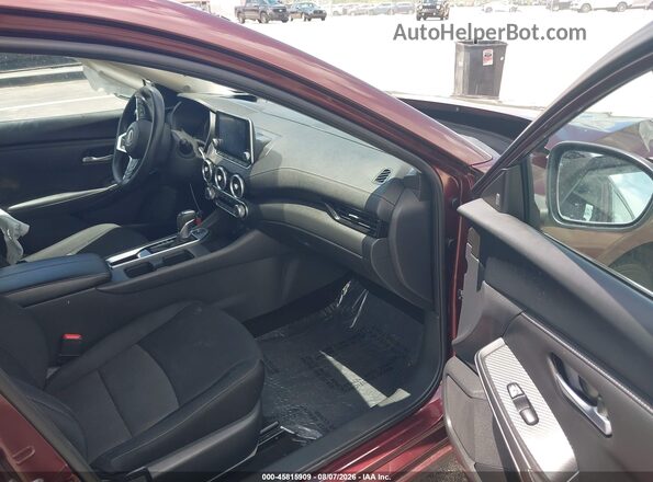 3N1AB8CV3RY334257 2024 NISSAN SENTRA Maroon Widok wnętrza z przodu