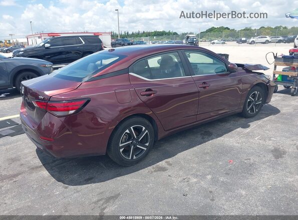 3N1AB8CV3RY334257 2024 NISSAN SENTRA Maroon Tył prawy