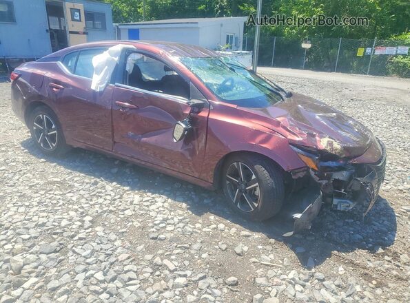 3N1AB8CV3RY345209 2024 NISSAN SENTRA Burgundy Front right