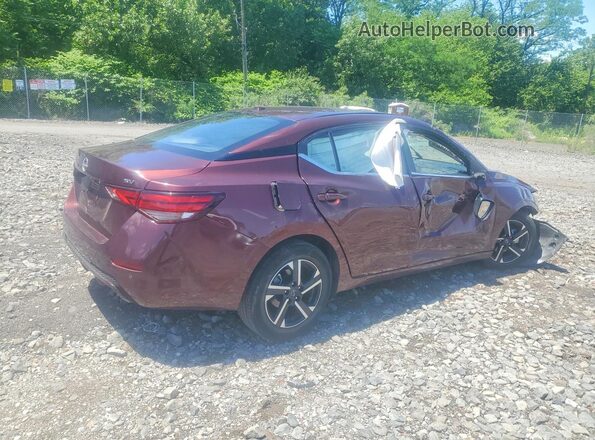 3N1AB8CV3RY345209 2024 NISSAN SENTRA Burgundy Rear right