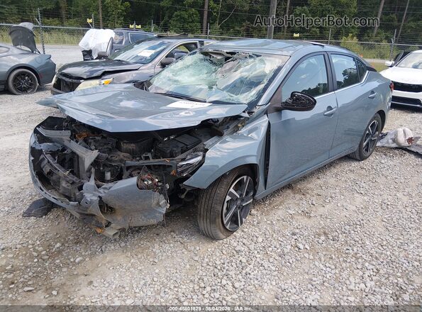 3N1AB8CV3RY345856 2024 NISSAN SENTRA Blue წინა მარცხენა ხედი სამი მეოთხედიდან
