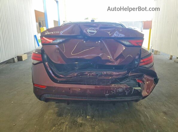3N1AB8CV3SY270940 2025 NISSAN SENTRA Burgundy უკანა ხედი