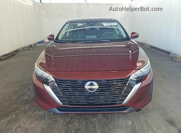 3N1AB8CV3SY270940 2025 NISSAN SENTRA Burgundy წინა ხედი