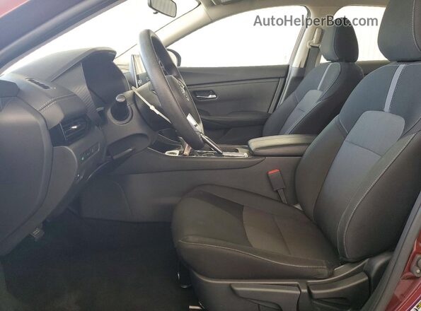 3N1AB8CV3SY270940 2025 NISSAN SENTRA Burgundy წინა სალონის ხედი
