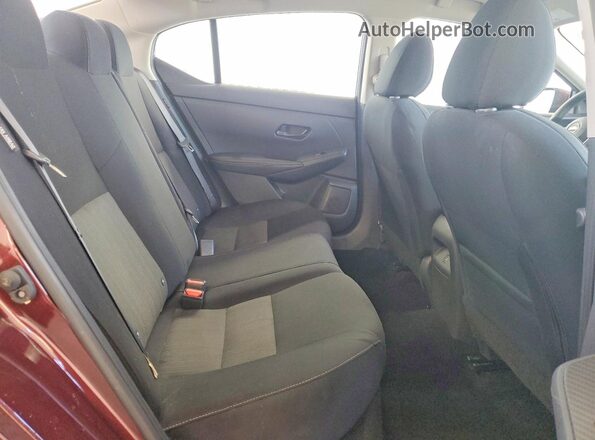 3N1AB8CV3SY270940 2025 NISSAN SENTRA Burgundy უკანა სავარძლების ხედი