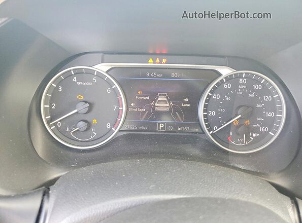 3N1AB8CV3SY285406 2025 NISSAN SENTRA Silver ხელსაწყოთა პანელის ხედი