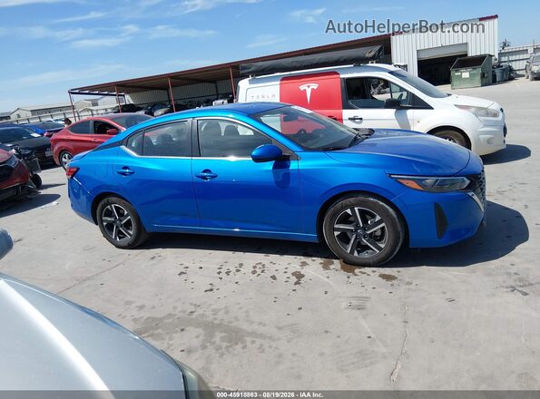 3N1AB8CV3SY301927 2025 NISSAN SENTRA Blue Vista interior trasera