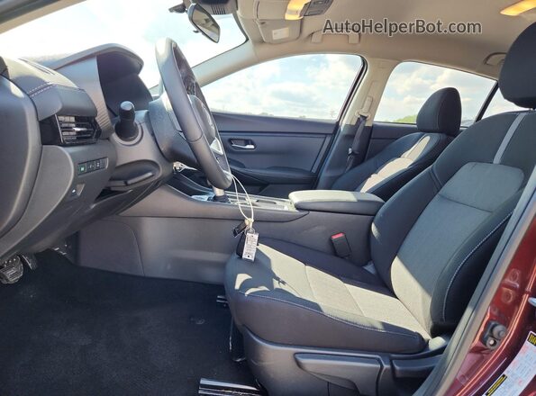 3N1AB8CV3SY336869 2025 NISSAN SENTRA Темно-бордовый Вид салона спереди