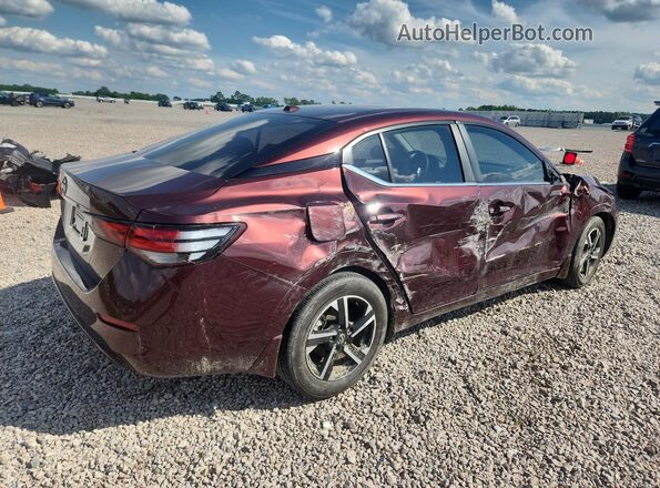 3N1AB8CV3SY336869 2025 NISSAN SENTRA Темно-бордовый Задняя правая четверть