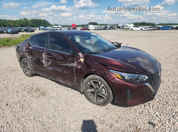 3N1AB8CV3SY336869 2025 NISSAN SENTRA Темно-бордовый Передняя правая четверть