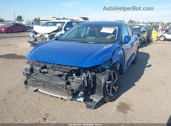 3N1AB8CV3SY364476 2025 NISSAN SENTRA Blue Առջևի ձախ երեք քառորդ տեսարան