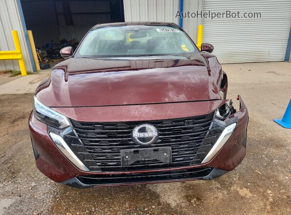 3N1AB8CV3SY386011 2025 NISSAN SENTRA Burgundy Вид спереду