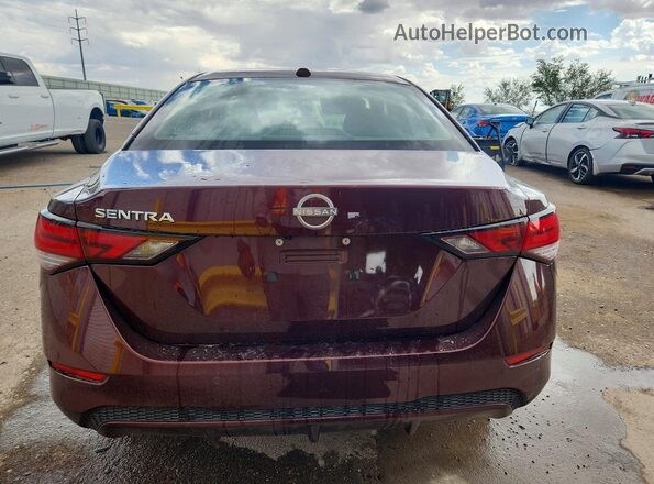 3N1AB8CV3SY386011 2025 NISSAN SENTRA Burgundy Вид ззаду