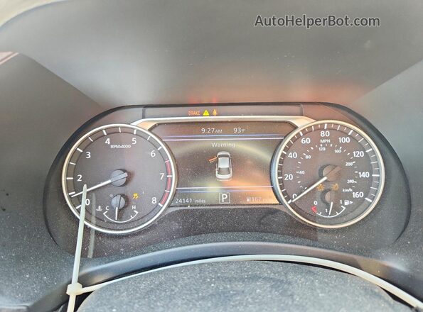 3N1AB8CV3SY396232 2025 NISSAN SENTRA Black ხელსაწყოთა პანელის ხედი