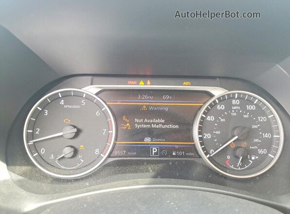 3N1AB8CV3SY397056 2025 NISSAN SENTRA Black Вид щитка приладів