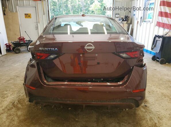3N1AB8CV3SY415054 2025 NISSAN SENTRA Maroon Rear view