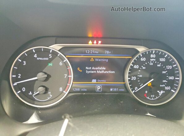 3N1AB8CV3SY415054 2025 NISSAN SENTRA Maroon Instrument cluster view