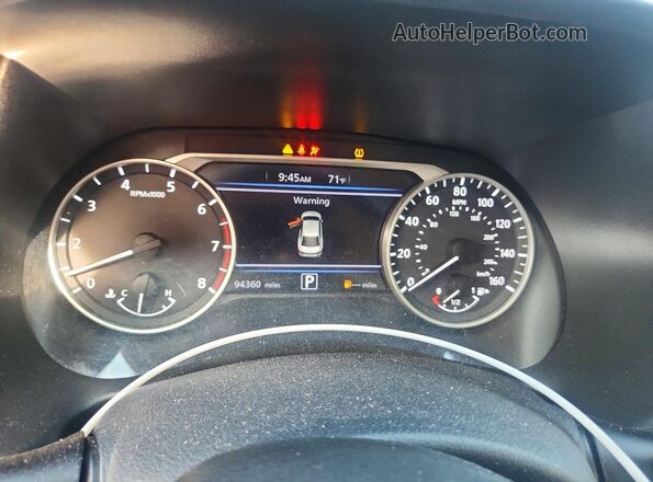 3N1AB8CV4LY229993 2020 NISSAN SENTRA Black ხელსაწყოთა პანელის ხედი