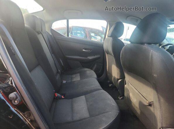 3N1AB8CV4LY229993 2020 NISSAN SENTRA Black უკანა სავარძლების ხედი
