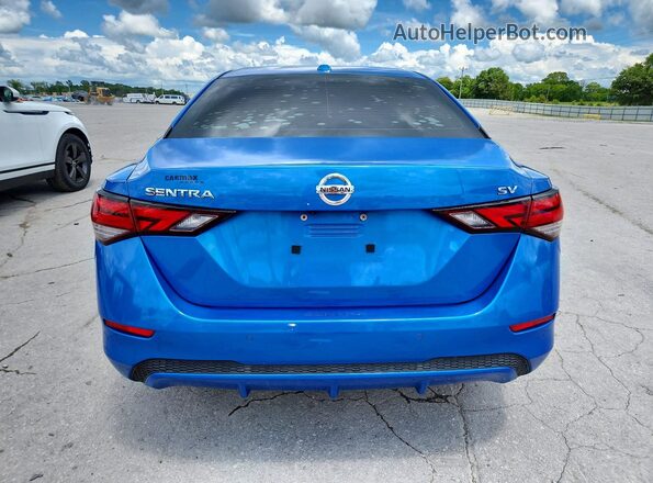 3N1AB8CV4LY232148 2020 NISSAN SENTRA Blue Հետևի տեսք