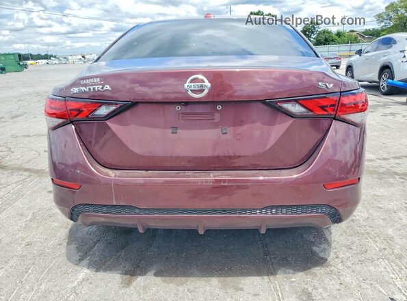 3N1AB8CV4MY211284 2021 NISSAN SENTRA Maroon Vista trasera