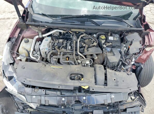 3N1AB8CV4MY211284 2021 NISSAN SENTRA Maroon Vista interior trasera