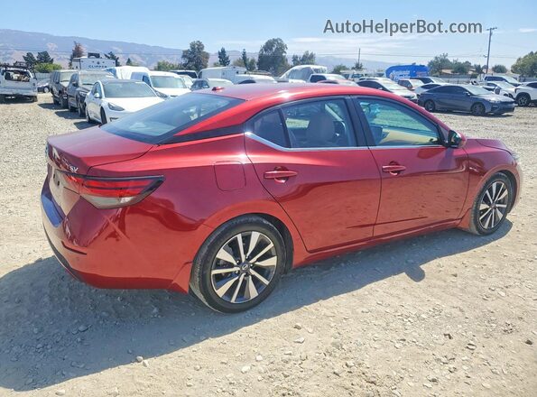 3N1AB8CV4MY217974 2021 NISSAN SENTRA Red Trasero derecho