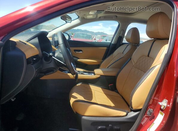 3N1AB8CV4MY217974 2021 NISSAN SENTRA Red Vista interior delantera