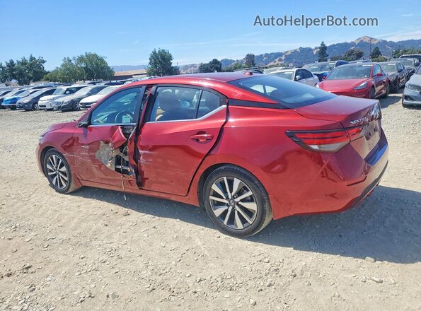 3N1AB8CV4MY217974 2021 NISSAN SENTRA Red Trasero izquierdo