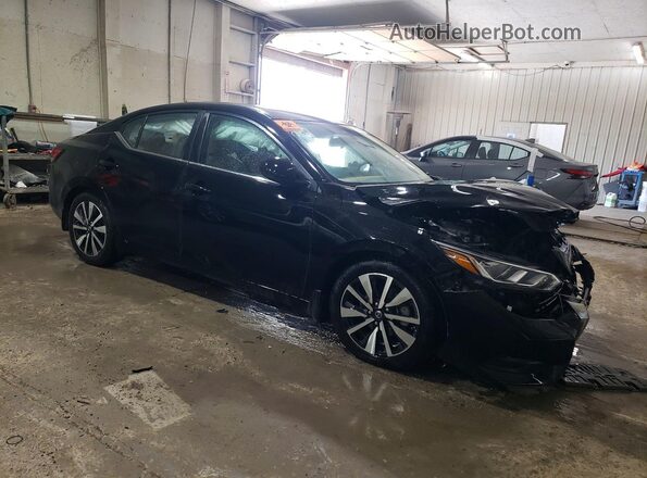 3N1AB8CV4MY252949 2021 NISSAN SENTRA Black წინა მარჯვენა