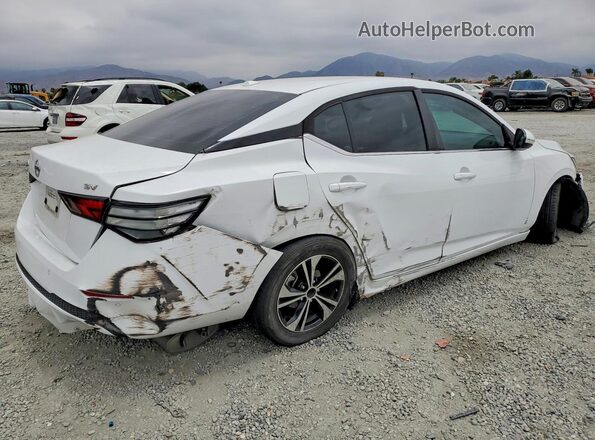 3N1AB8CV4MY275079 2021 NISSAN SENTRA Белый Задняя правая четверть