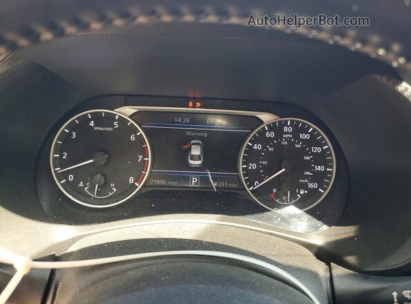 3N1AB8CV4MY276507 2021 NISSAN SENTRA Белый Вид щитка приборов